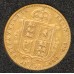 AUSTRALIA 1871 . HALF 1/2  SOVEREIGN . SYDNEY . GOLD
